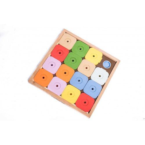 Hjernetrim hund - Sudoku 15 brikker i farger - Dyrekompaniet