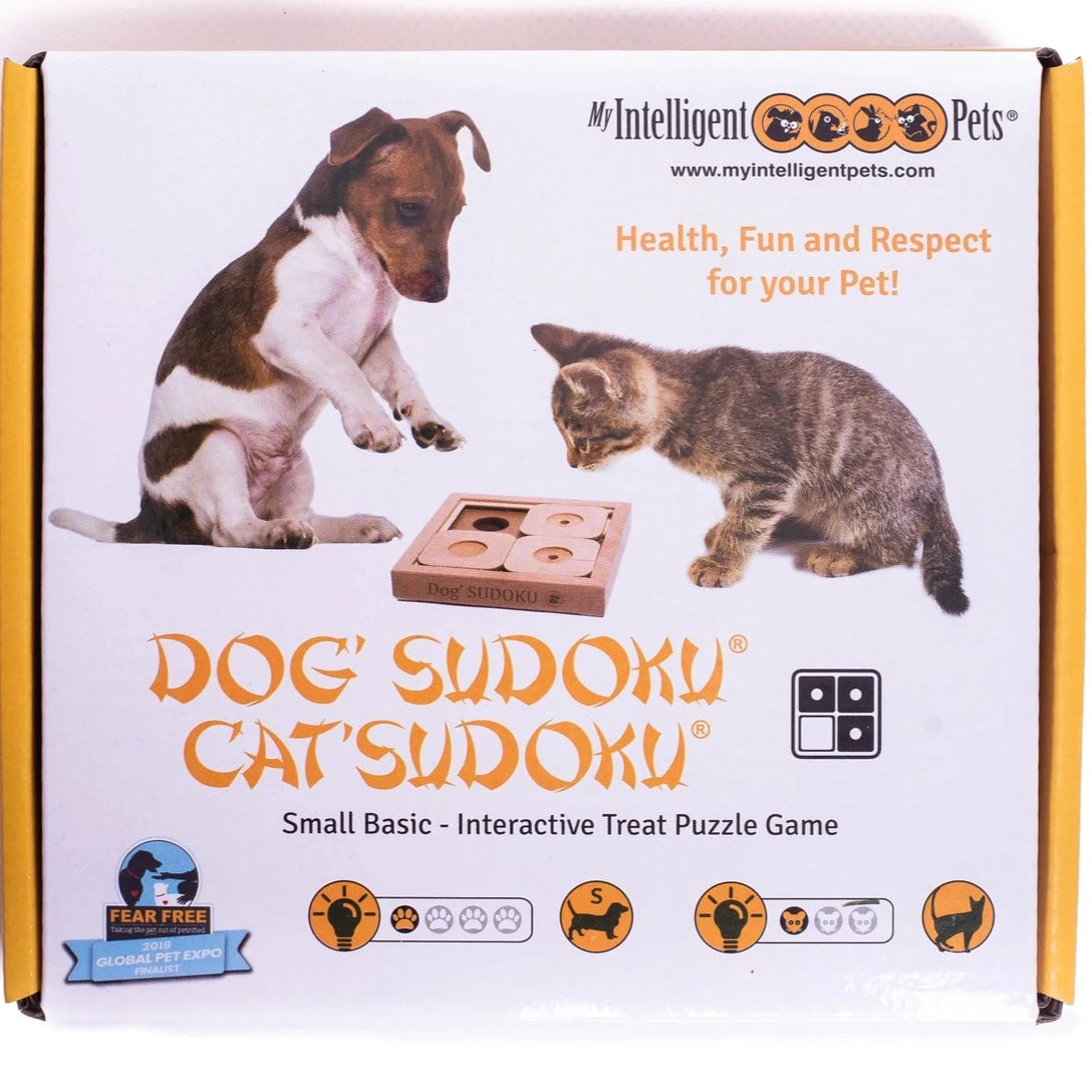 Hjernetrim for hund og katt - Sudoku 3 brikker