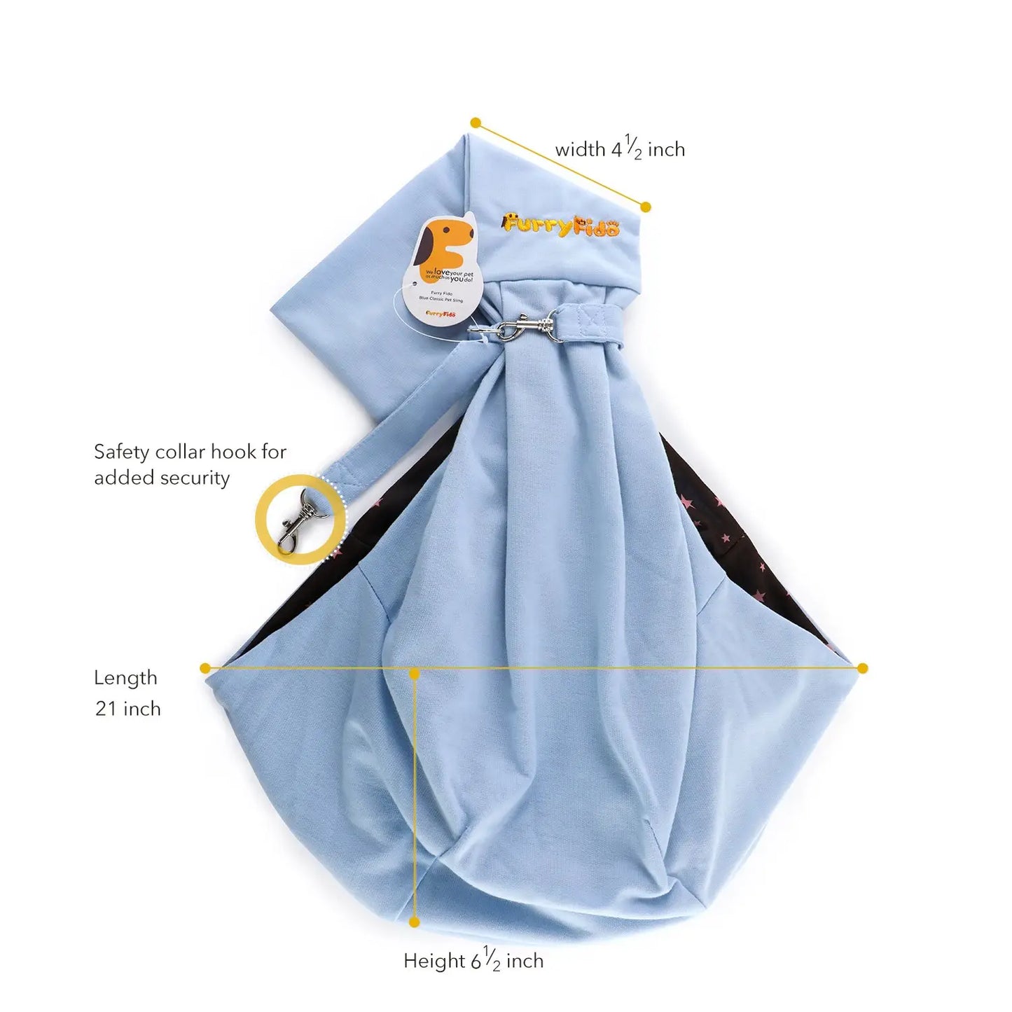 Bæreveske til hund - blå - Dyrekompaniet