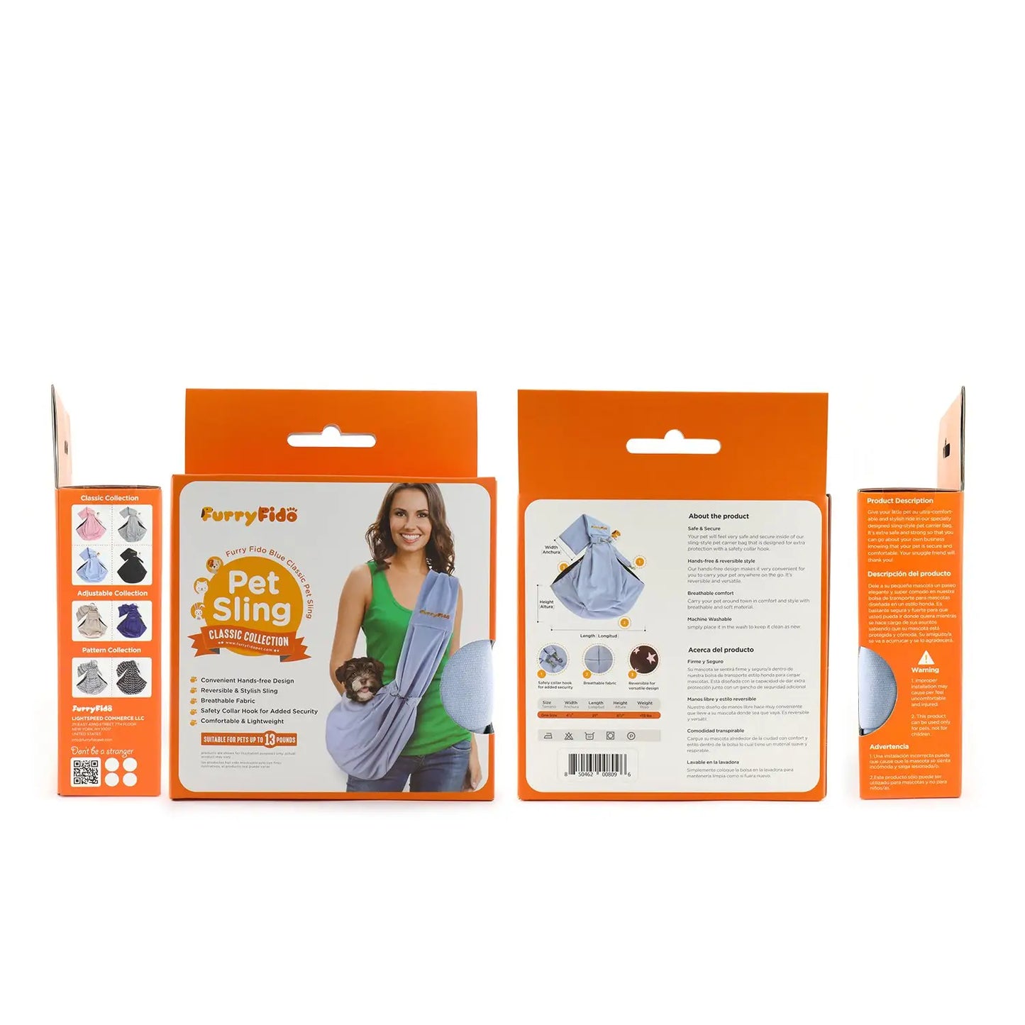 Bæreveske til hund - blå - Dyrekompaniet