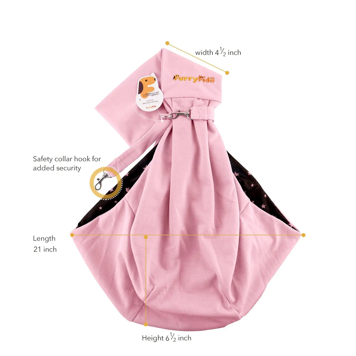 Bæreveske til hund - rosa - Dyrekompaniet