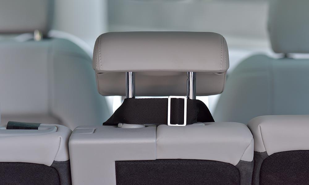 Bilsete til små hunder og katter svart/rosa - Dyrekompaniet