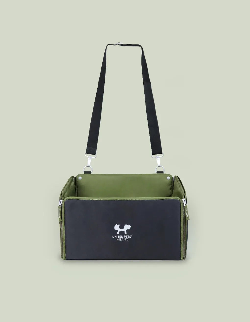 Bilsete til små hunder og katter svart/grønn - Dyrekompaniet