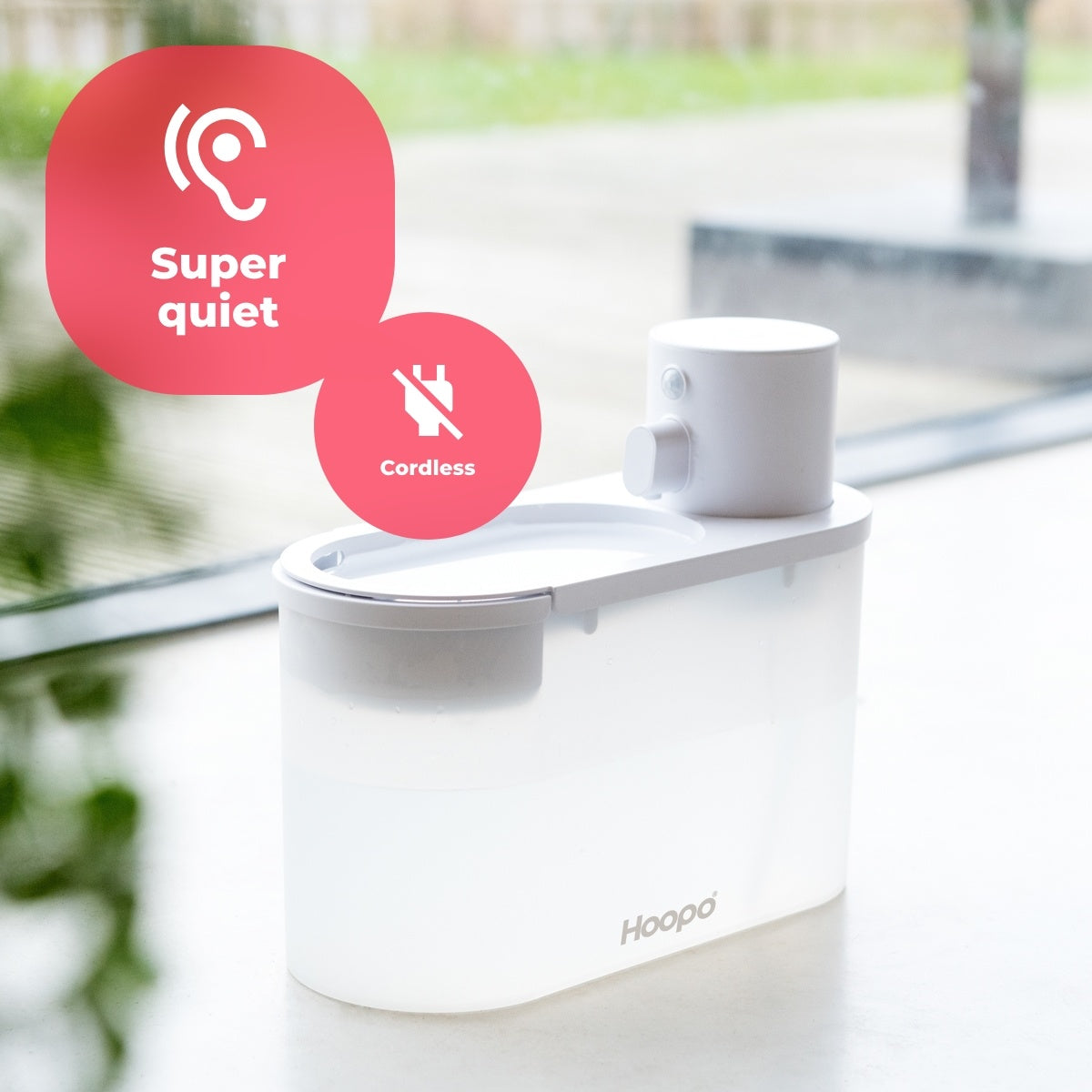 Drikkefontene trådløs - vannfontene til katt og hund