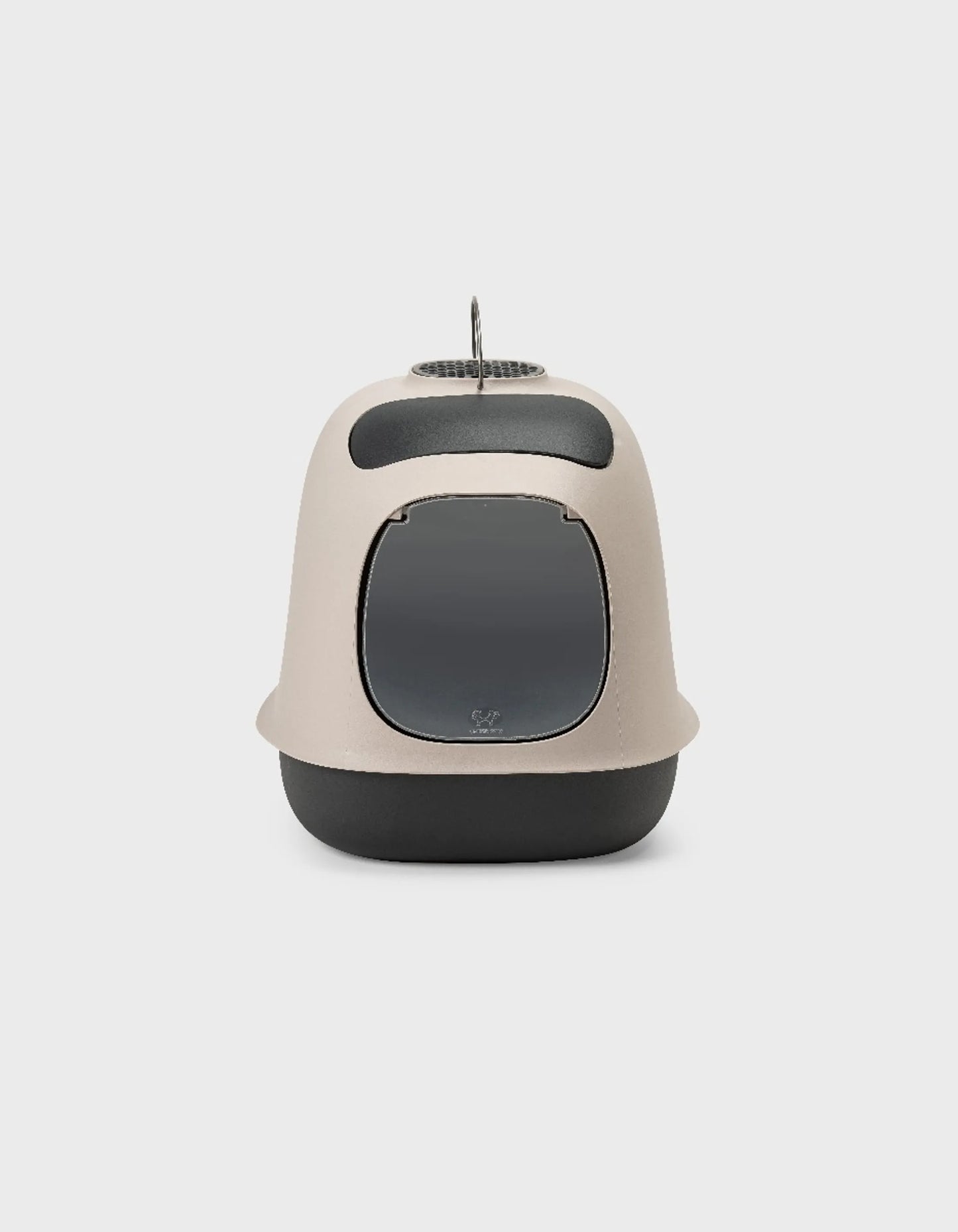 Kattetoalett med tak og kullfilter - beige - Dyrekompaniet