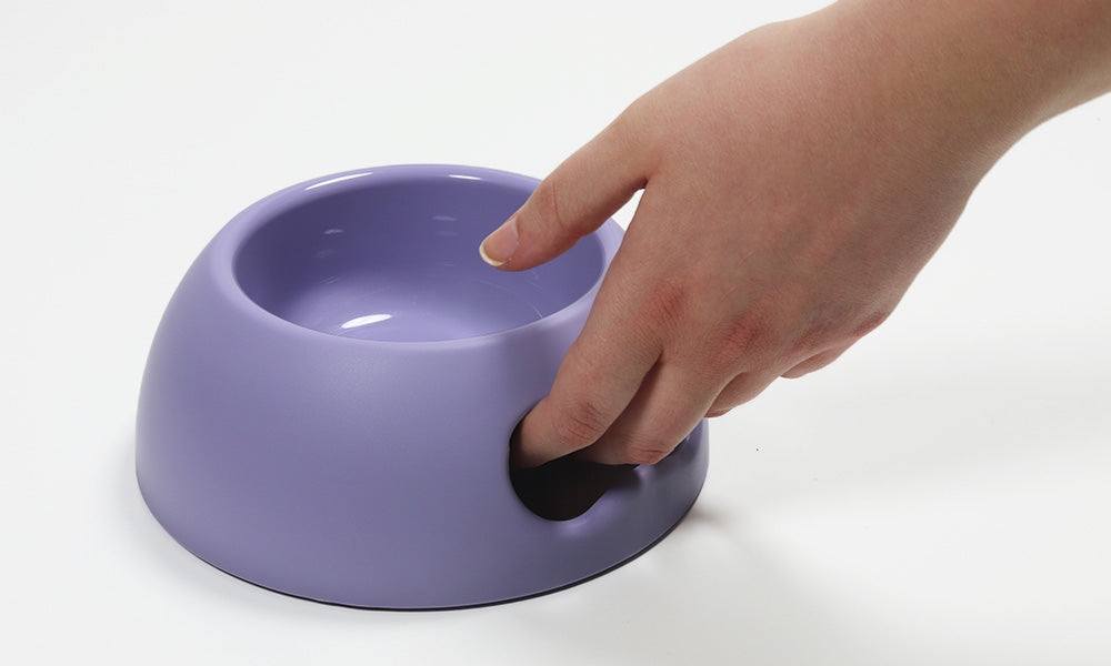 Medium matskål til hund og katt - lilla - Dyrekompaniet