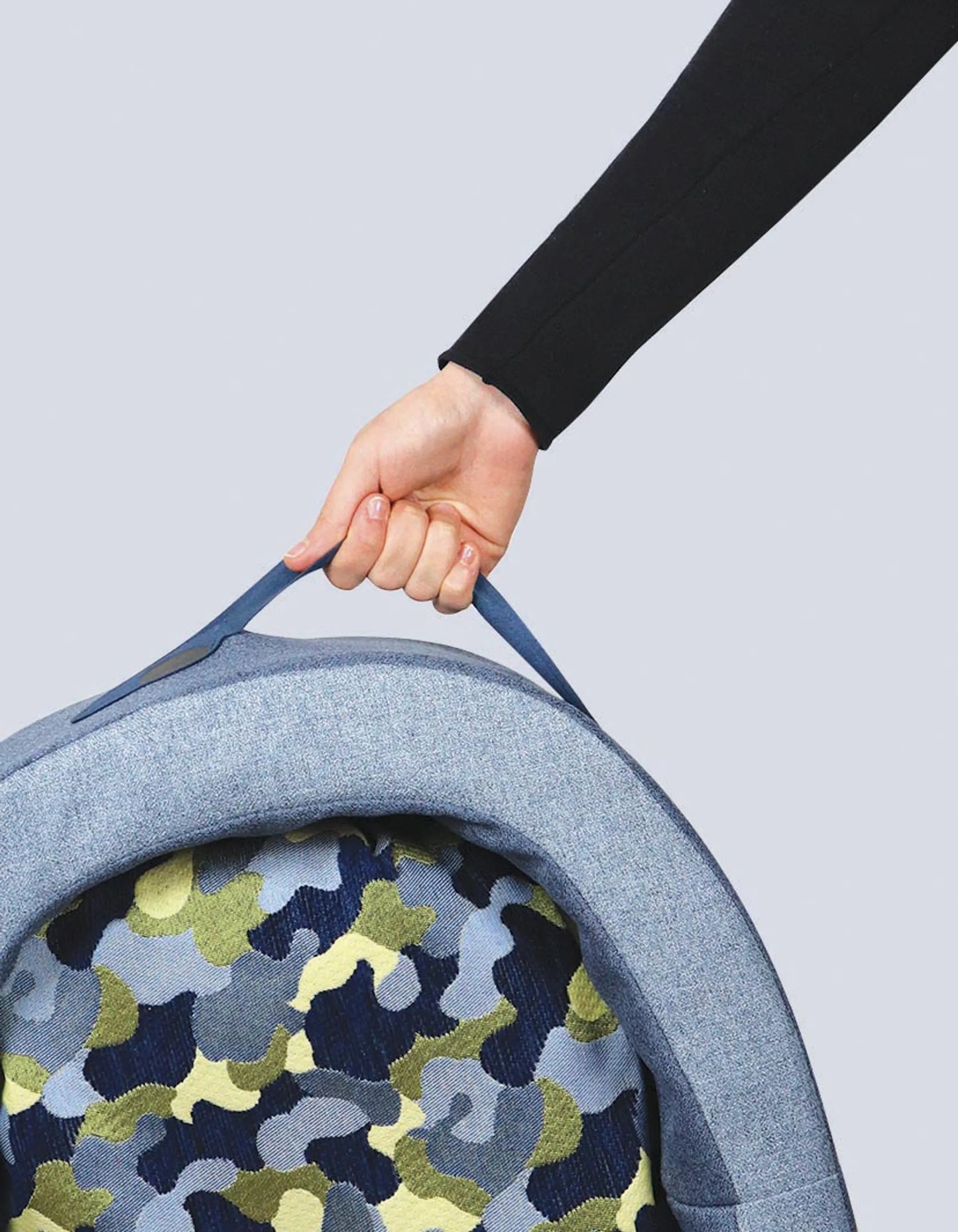 Liten hundeseng med myk kant blå - Dyrekompaniet