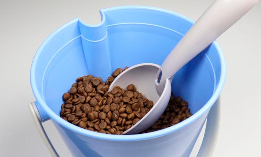 Oppbevaring tørrfor katt beige/rosa - Dyrekompaniet