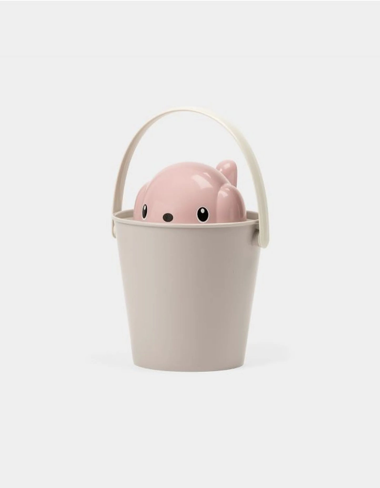 Oppbevaringsbøtte for tørrfor Hund beige/rosa - Dyrekompaniet