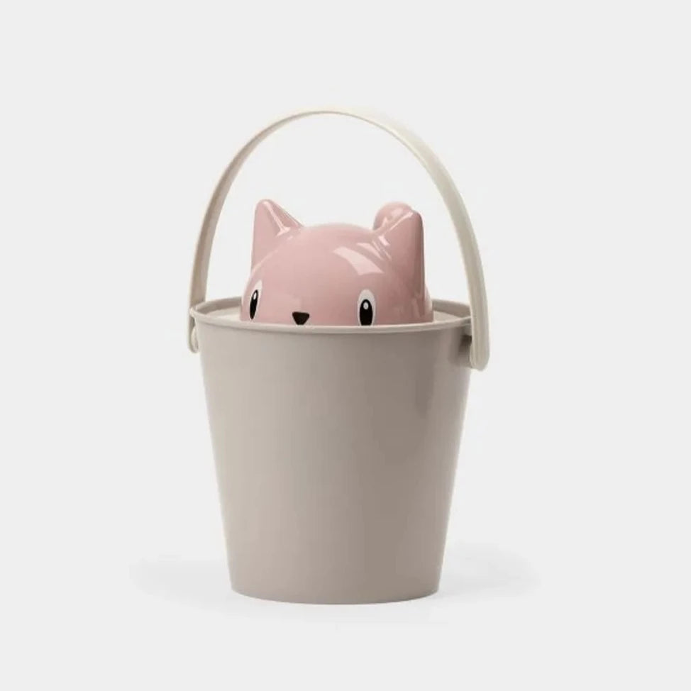 Oppbevaring tørrfor katt beige/rosa - Dyrekompaniet