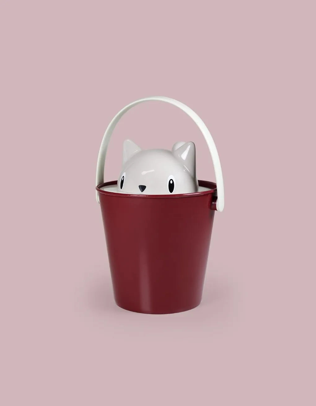 Oppbevaring tørrfor katt burgunder/grå - Dyrekompaniet