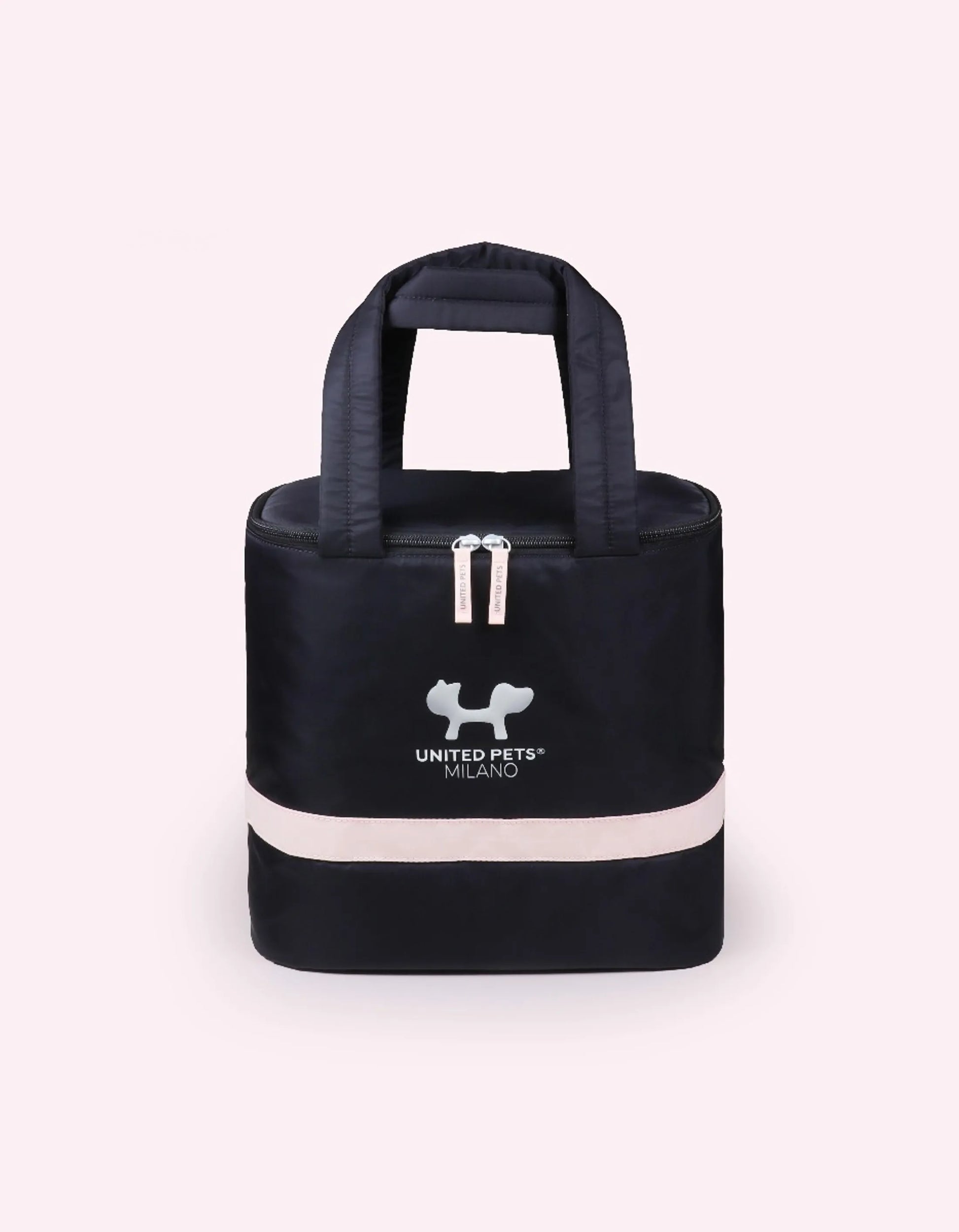 Reiseveske til hund og katt svart/rosa - Dyrekompaniet