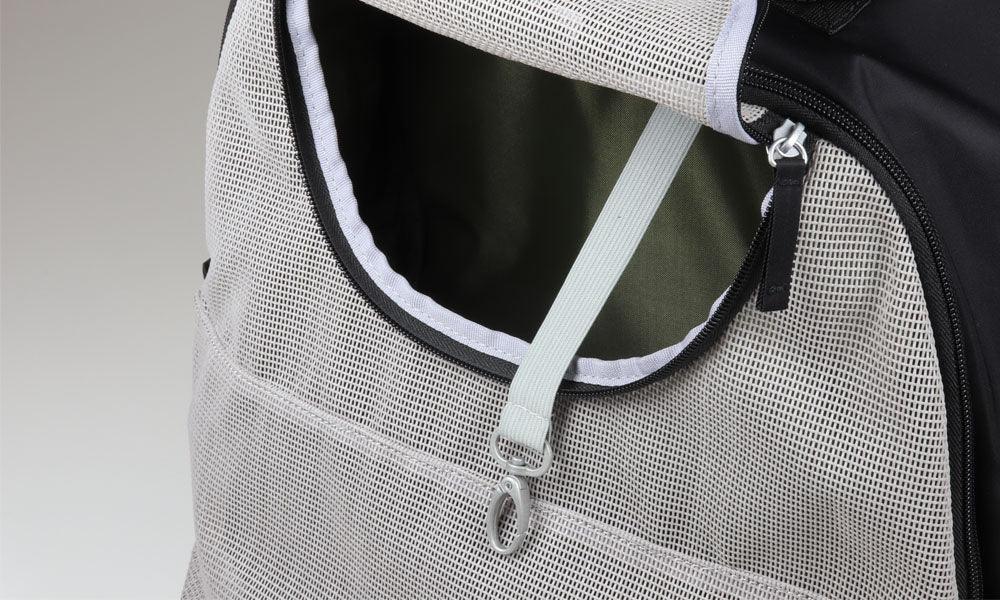 Ryggsekk til hund og katt svart/rosa - Dyrekompaniet