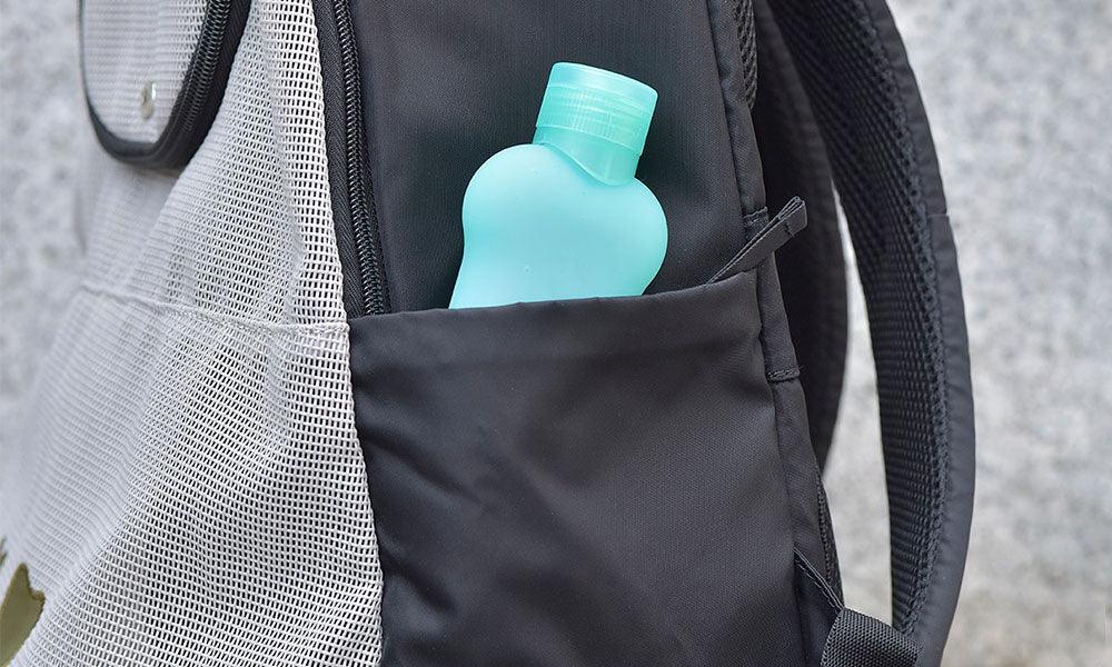 Ryggsekk til hund og katt svart/rosa - Dyrekompaniet