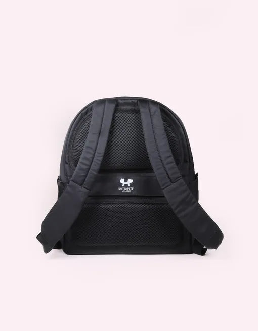 Ryggsekk til hund og katt svart/rosa - Dyrekompaniet