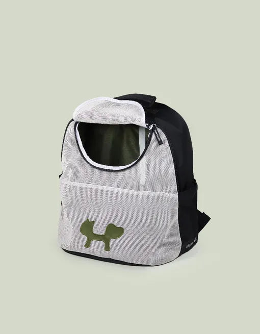 Ryggsekk til hund og katt svart/rosa - Dyrekompaniet