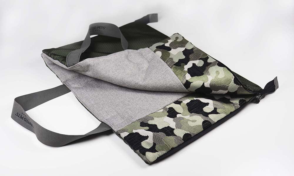 Sammenleggbar reiseseng til hund grå/rosa - Dyrekompaniet