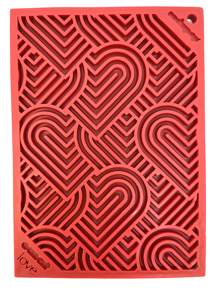 Slikkematte Hjerter - Dyrekompaniet