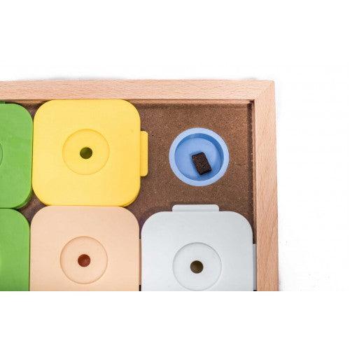 Hjernetrim hund - Sudoku 15 brikker i farger - Dyrekompaniet