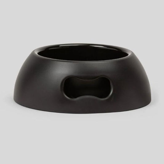 Stor matskål til hund og katt - svart - Dyrekompaniet
