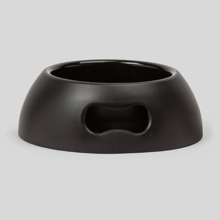 Medium matskål til hund og katt - svart - Dyrekompaniet